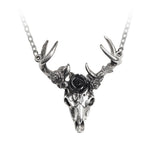 White Hart Black Rose Pendant - Alchemy of England - Flyclothing LLC