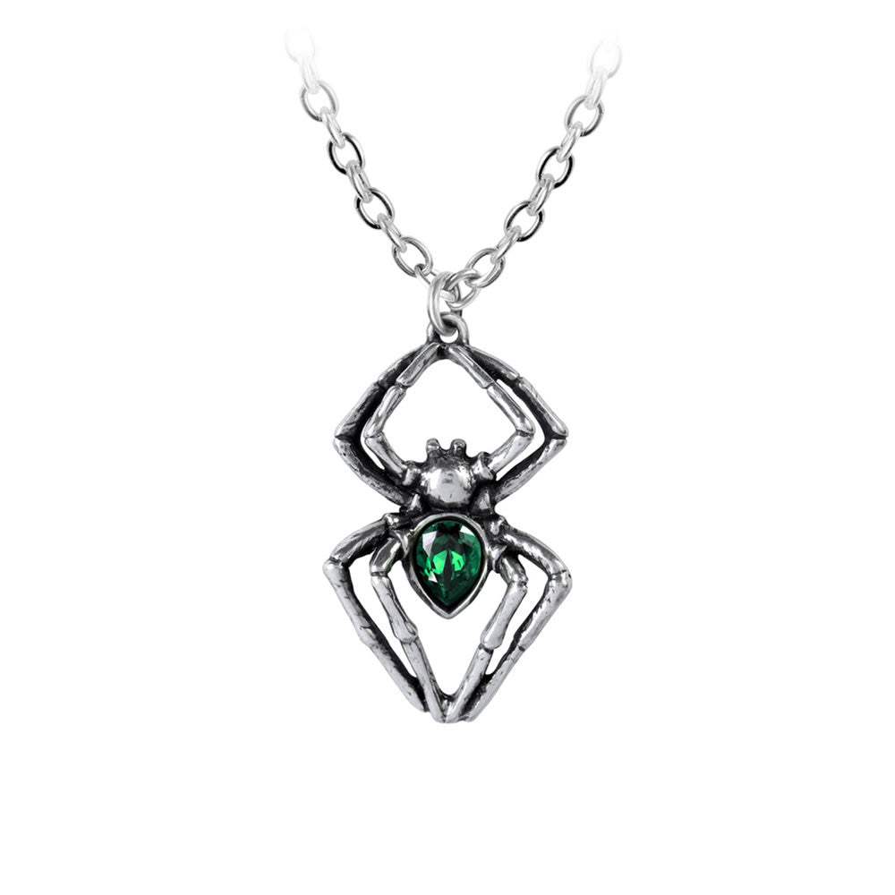 Emerald Spiderling Pendant - Alchemy of England - Flyclothing LLC