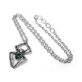 Emerald Spiderling Pendant - Alchemy of England - Flyclothing LLC