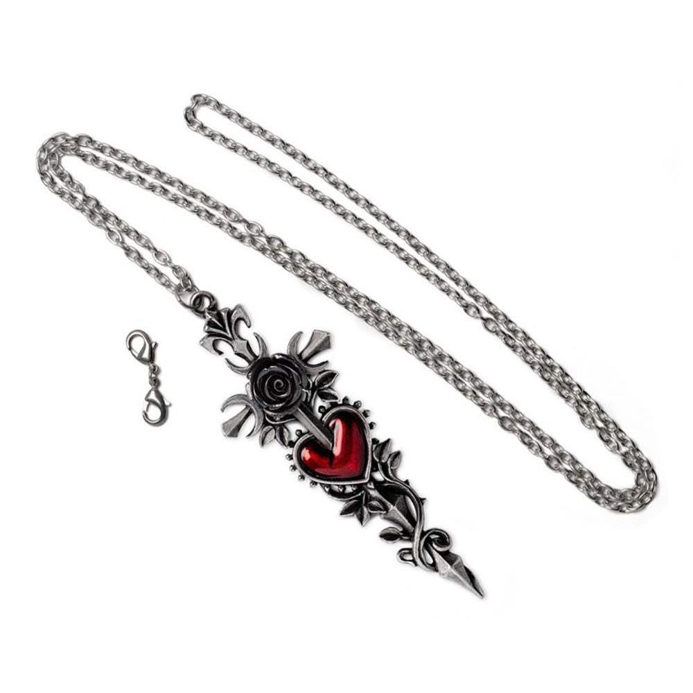 Cross of the Dark Kiss Necklace - Alchemy of England - Flyclothing LLC