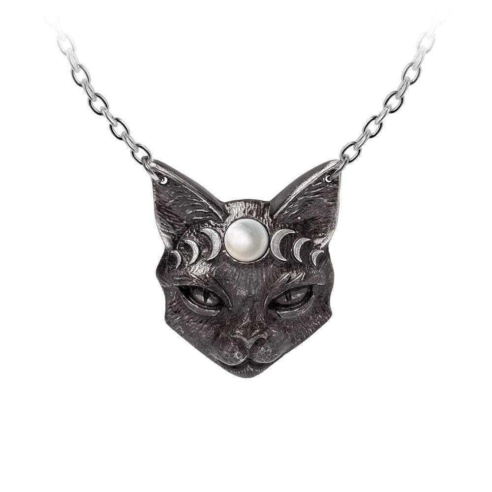 Mystic Moon Cat Pendant - Alchemy of England - Flyclothing LLC