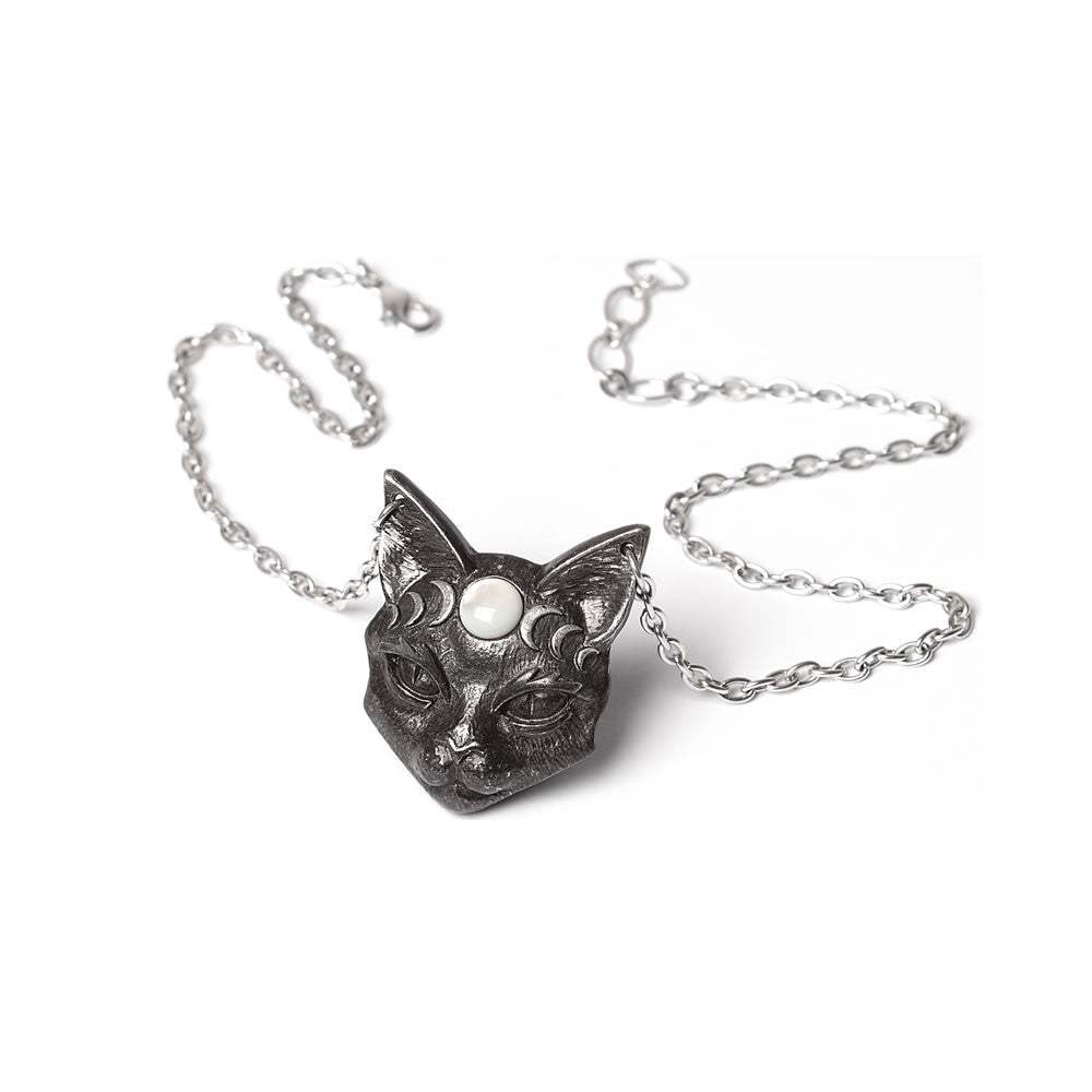 Mystic Moon Cat Pendant - Alchemy of England - Flyclothing LLC