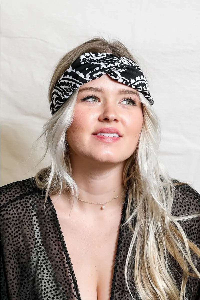 Paisley Boho Head Wrap - Boho Clothing and Accessories - Flyclothing LLC