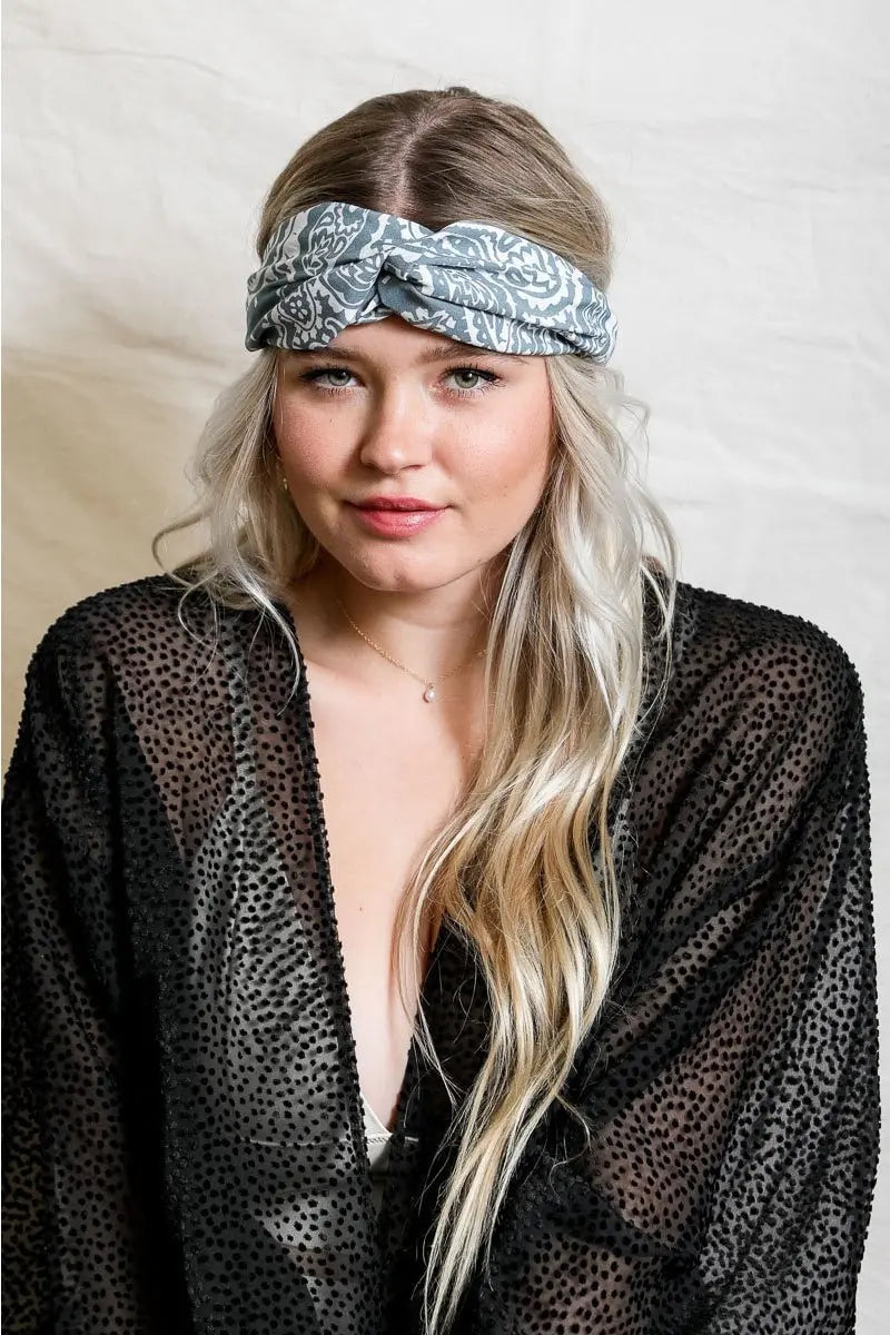 Paisley Boho Head Wrap - Boho Clothing and Accessories - Flyclothing LLC