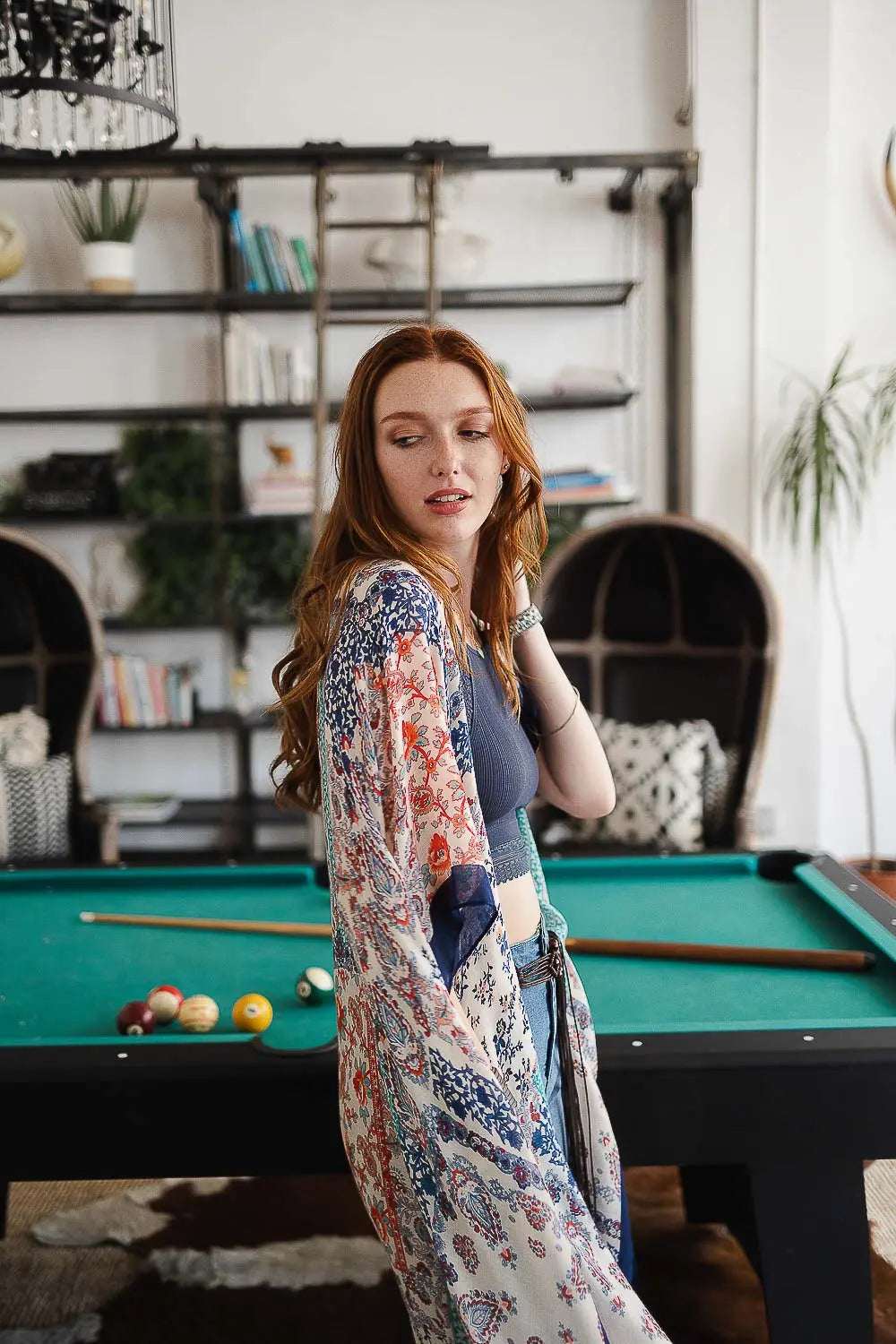Paisley Floral Patchwork Kimono - Boho Clothing and Accessories - Flyclothing LLC