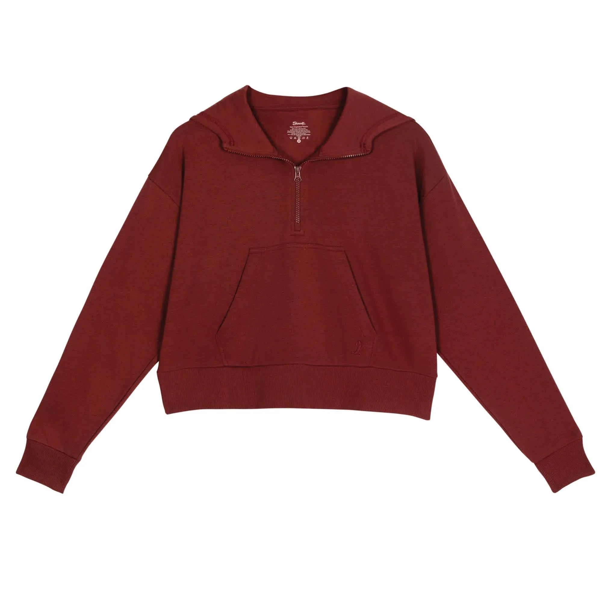 The Maroon Jive | Maroon Goldilocks™ Women’s Half Zip Lounge Hoodie - Shinesty - Flyclothing LLC