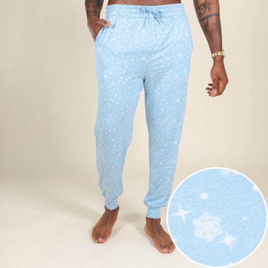 The Flurry Up | Snowflakes SleepDeep™ Men’s Pajama Joggers - Shinesty