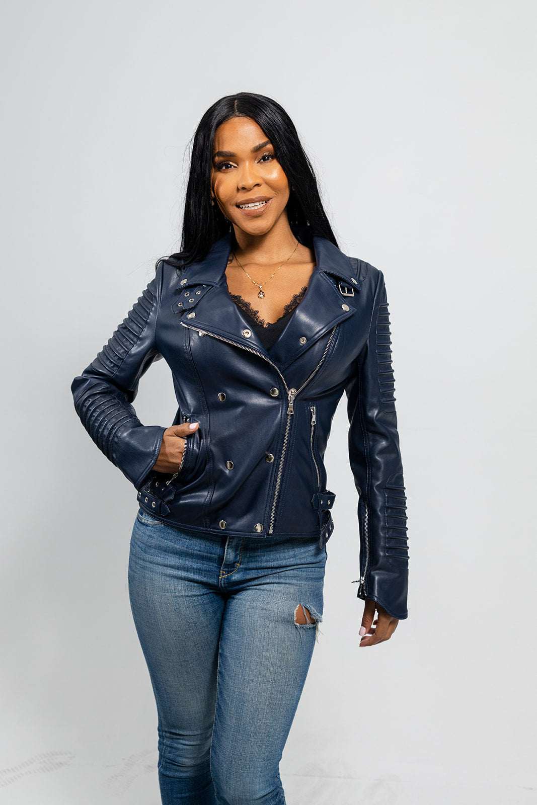 Paris Women's Faux Leather Jacket