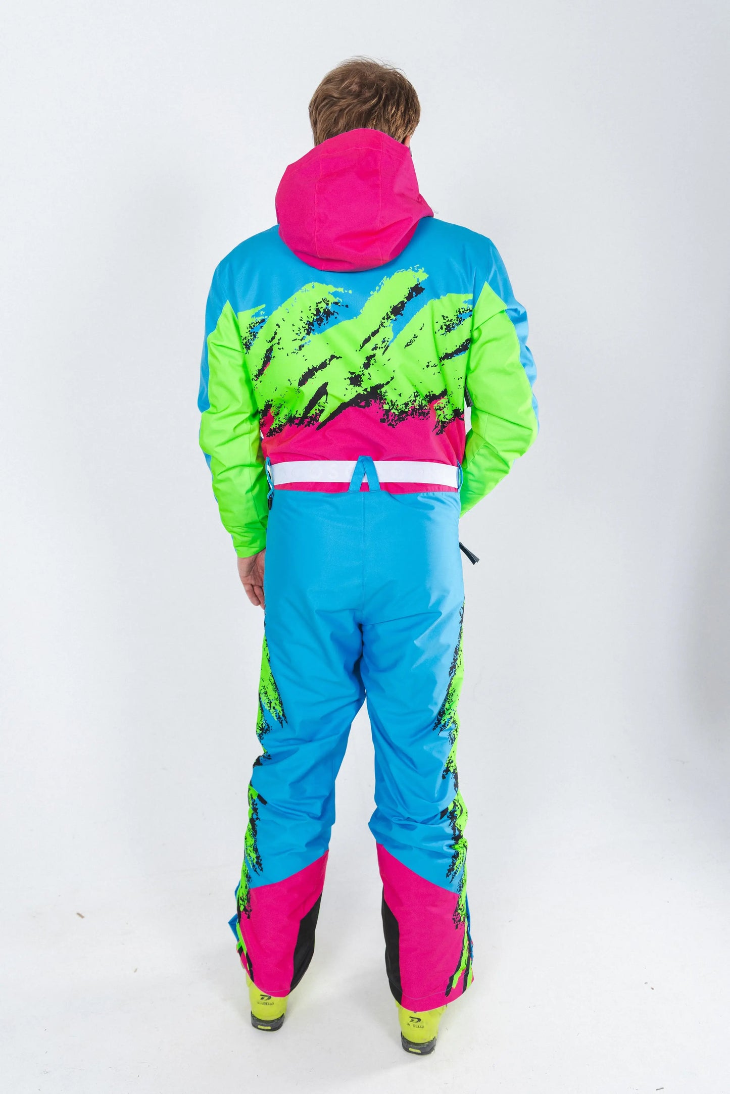 The Park Rat | Men's Neon Spray Design Retro One Piece Ski Suit - Shinesty - Flyclothing LLC