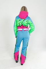 The Park Rat | Neon Spray Design Retro Women's One Piece Ski Suit - Shinesty - Flyclothing LLC