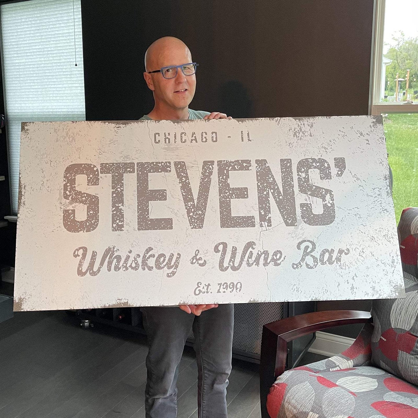 Whiskey And Wine Bar Sign - Tailored Canvases - Flyclothing LLC