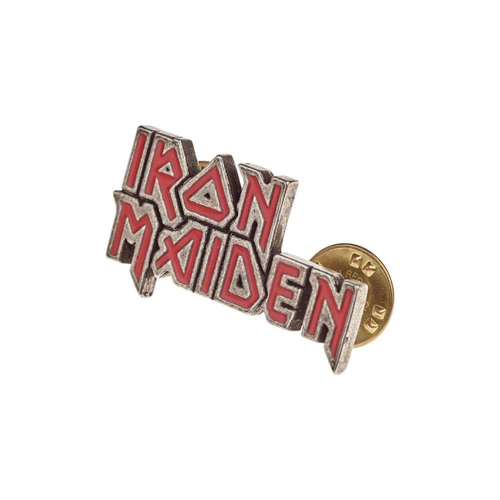 Iron Maiden Enamelled Logo Pin Badge - Alchemy of England - Flyclothing LLC