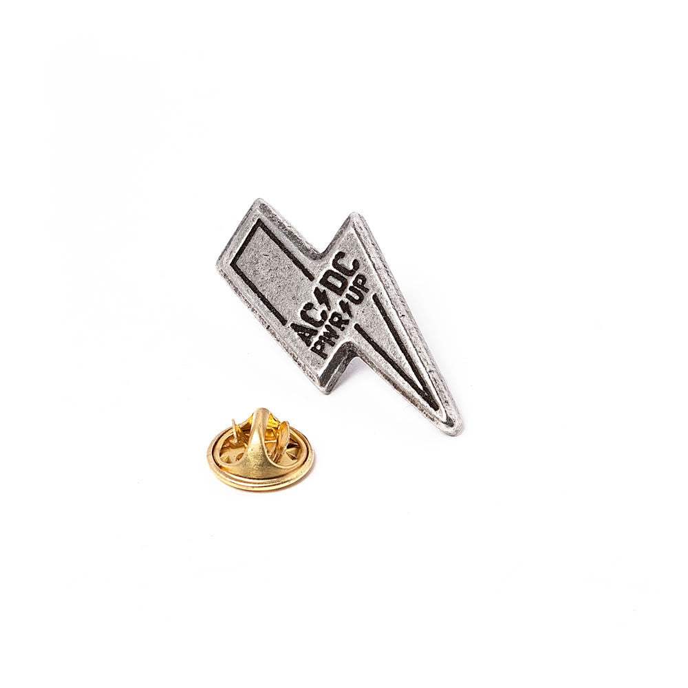 AC/DC PWR/UP Pin Badge - Alchemy of England - Flyclothing LLC