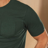 The Bistro | Forest Green Everyman™ Pocket T Shirt - Shinesty - Flyclothing LLC