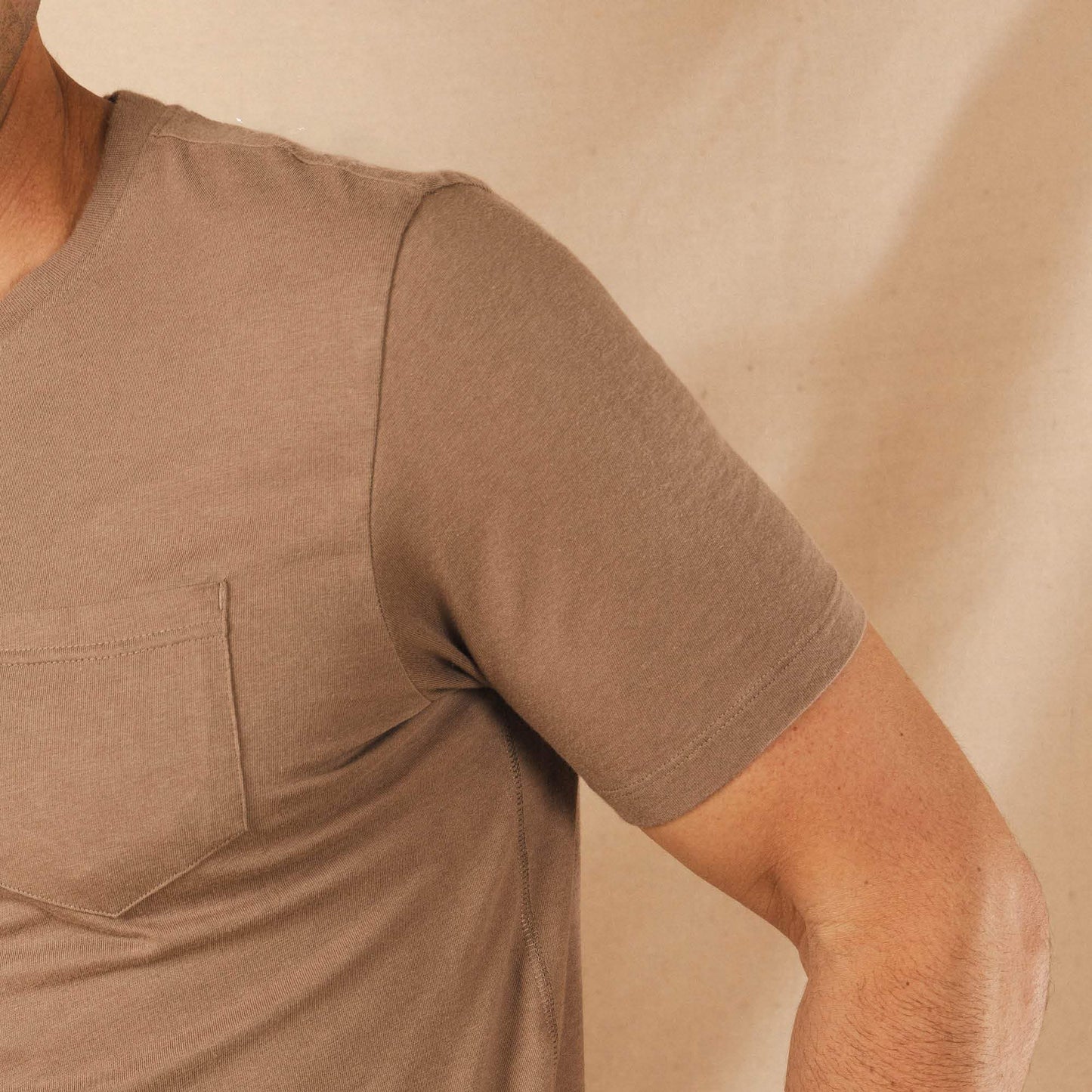 The Desert Roams | Light Brown Everyman™ Pocket T Shirt - Shinesty - Flyclothing LLC