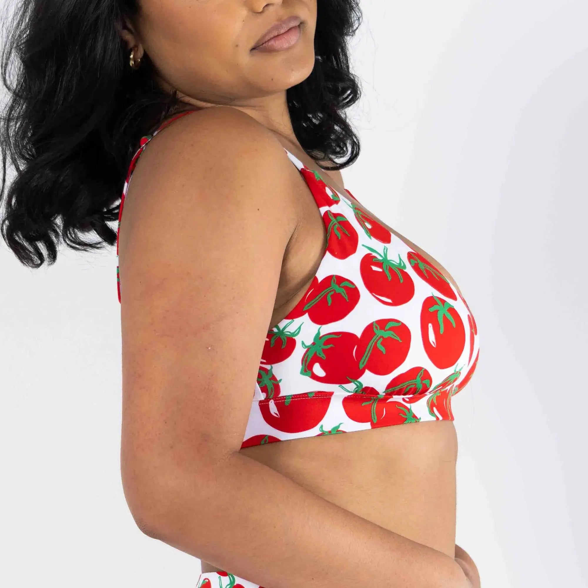 The Roma | Tomato Boob Hammock™ Plunge Bralette - Shinesty - Flyclothing LLC