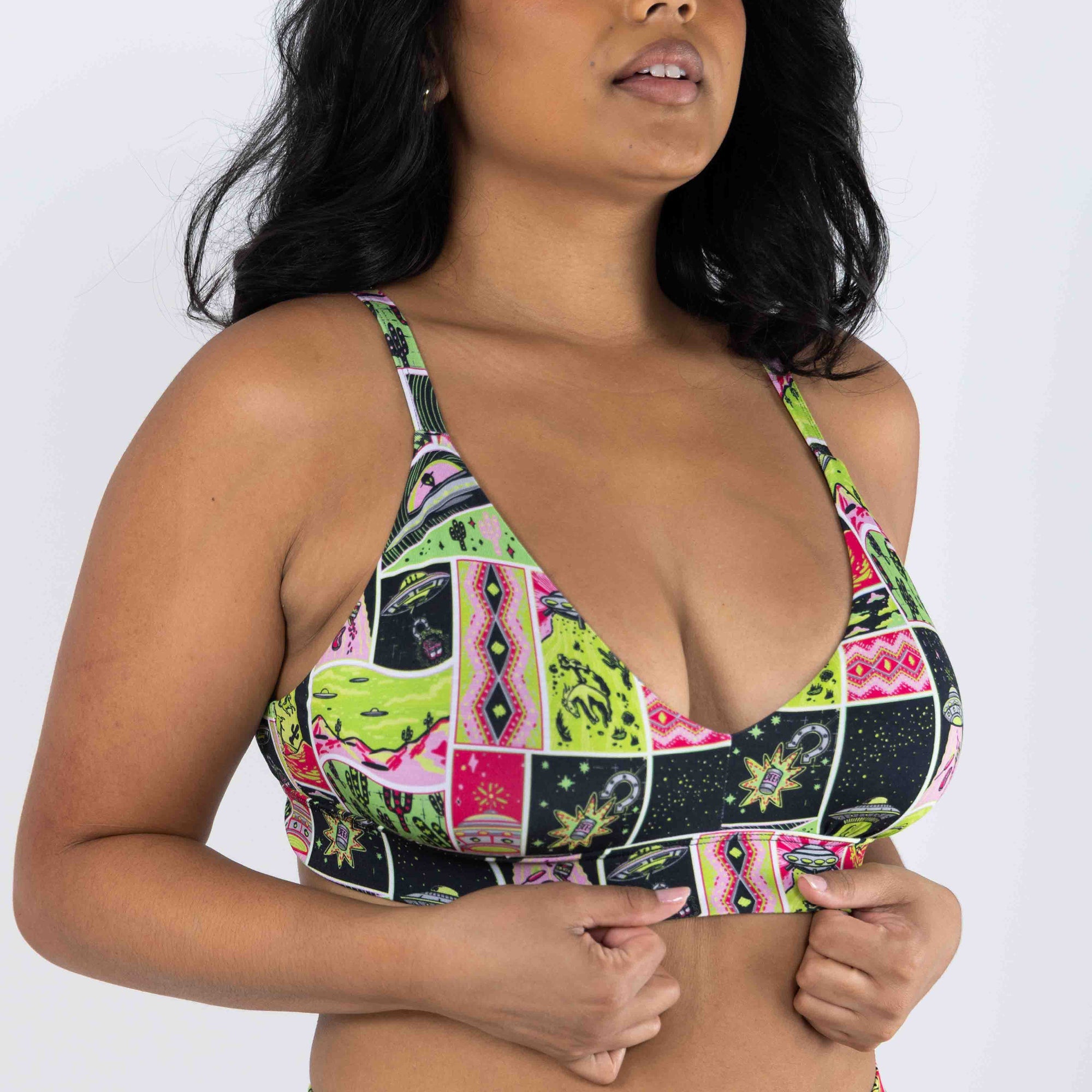 The Area 51 | Retro-Futuristic Alien Boob Hammock™ Busty Bralette