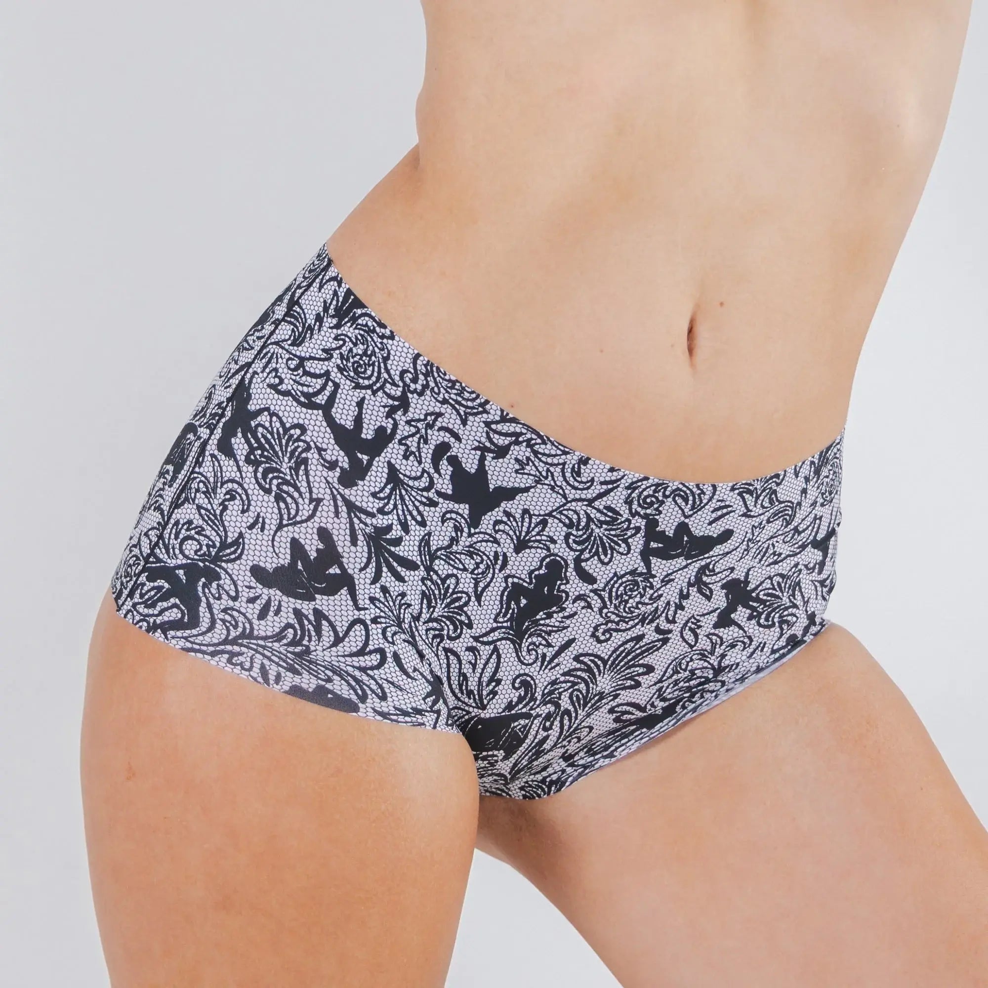 The Racy & Lacy | Provocative Lace Print Women’s Seamless Boyshort - Shinesty - Flyclothing LLC