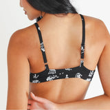 The Bare Back Bones | Glow In The Dark Skeletons Boob Hammock™ Triangle Bralette - Shinesty - Flyclothing LLC