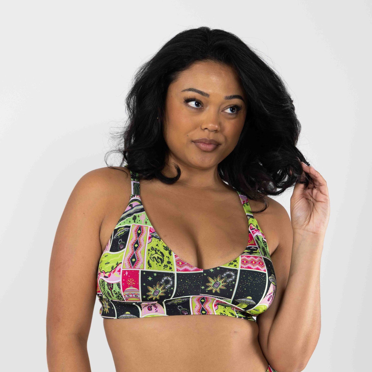 The Area 51 | Retro-Futuristic Alien Boob Hammock™ Busty Bralette