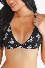 The Bare Back Bones | Glow In The Dark Skeletons Boob Hammock™ Triangle Bralette - Shinesty - Flyclothing LLC