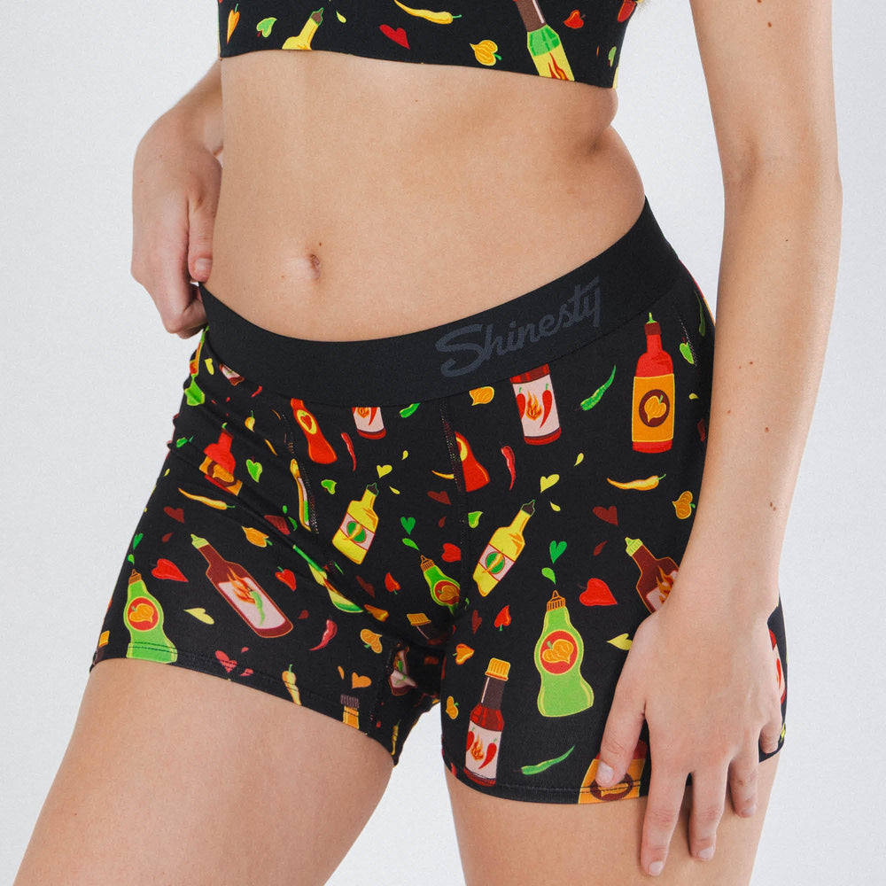 The Gotcha Sriracha | Hot Sauce Women’s Boxers - Shinesty - Flyclothing LLC