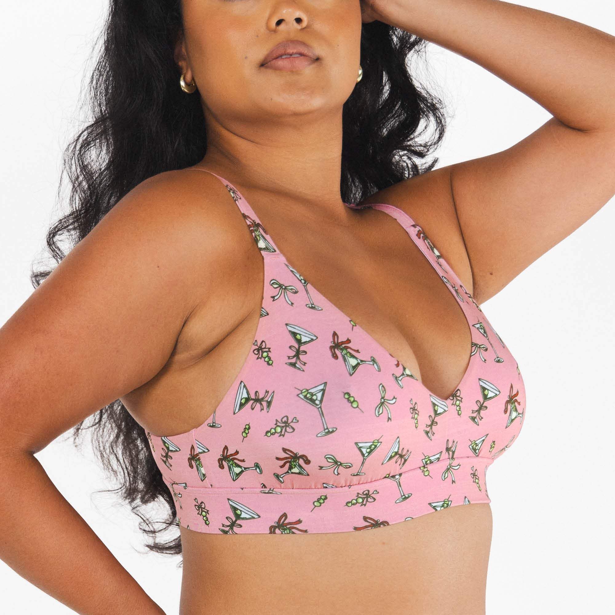 The Teeny Tini | Martini Boob Hammock™ Plunge Bralette - Shinesty - Flyclothing LLC