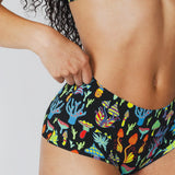 The Super Shroom | Neon Mushrooms Women’s Seamless Boyshort - Shinesty - Flyclothing LLC
