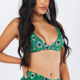 The Fancy Feather | Peacock Boob Hammock™ Triangle Bralette - Shinesty - Flyclothing LLC