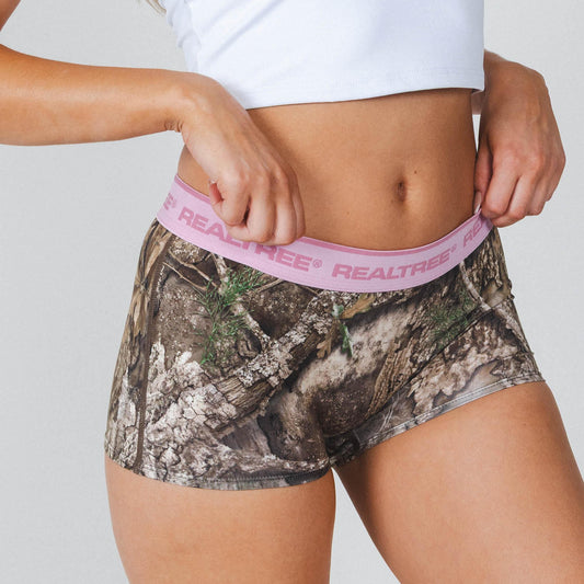 The Wild Game | Realtree x Shinesty Neon Pink Boyshort Underwear with Waistband - Shinesty - Flyclothing LLC