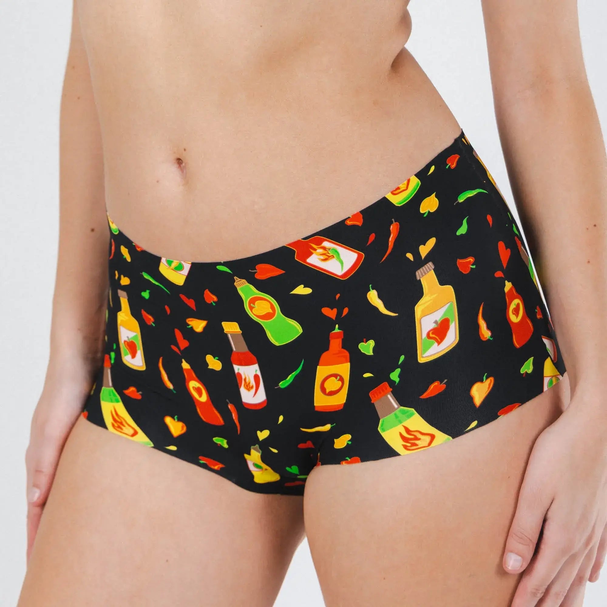 The Gotcha Sriracha | Hot Sauce Women’s Seamless Boyshort - Shinesty - Flyclothing LLC