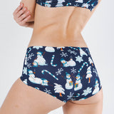 The Big Blizzard | Naughty Snowmen Women’s Seamless Boyshort