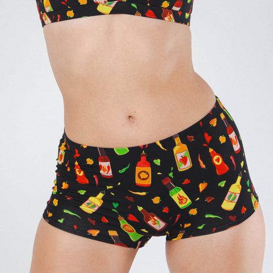 The Gotcha Sriracha | Hot Sauce Modal Boyshort Underwear - Shinesty - Flyclothing LLC