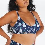 The Big Blizzard | Naughty Snowmen Boob Hammock™ Plunge Bralette - Shinesty - Flyclothing LLC