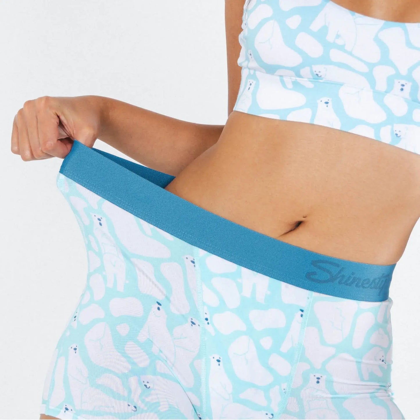 The Polar Polka | Polar Bear Scene Women’s Boxers - Shinesty - Flyclothing LLC