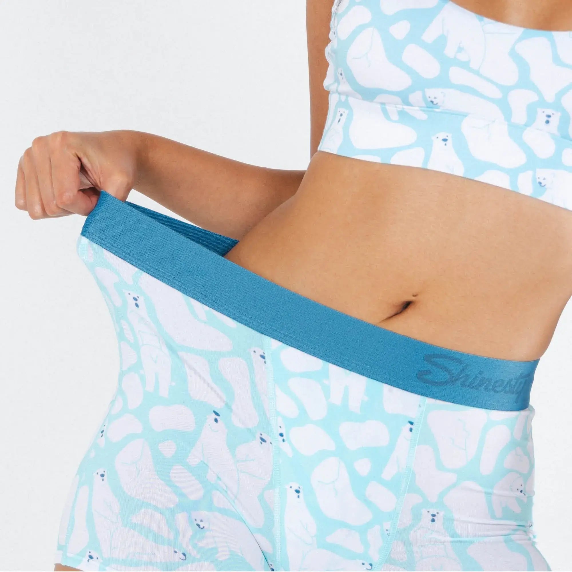 The Polar Polka | Polar Bear Scene Women’s Boxers - Shinesty - Flyclothing LLC