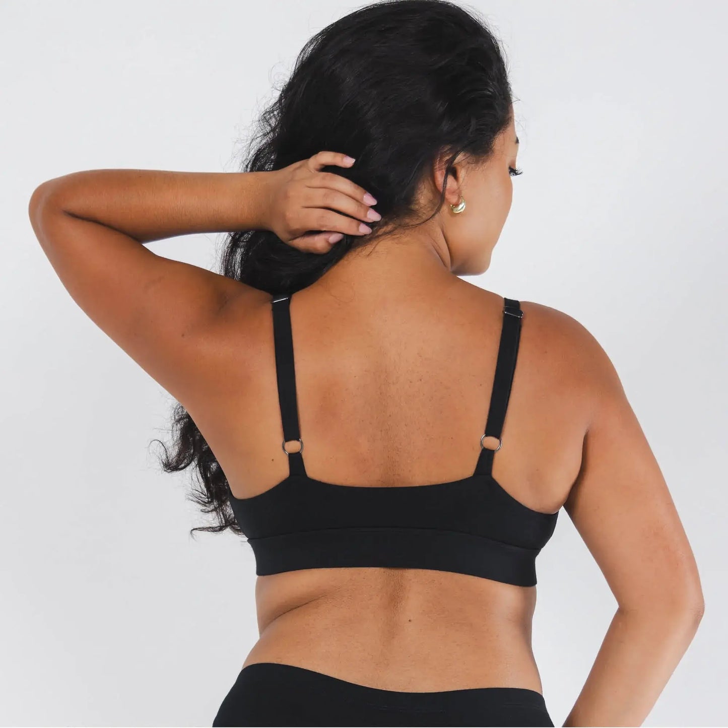 The Threat Level Midnight | Black Boob Hammock™ Plunge Bralette - Shinesty - Flyclothing LLC