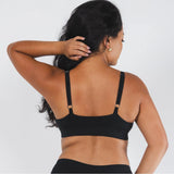 The Threat Level Midnight | Black Boob Hammock™ Plunge Bralette - Shinesty - Flyclothing LLC