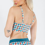 The Swanky | Retro Houndstooth Boob Hammock™ Scoop Bralette - Shinesty - Flyclothing LLC