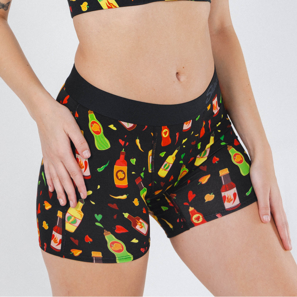 The Gotcha Sriracha | Hot Sauce Women’s Boxers - Shinesty - Flyclothing LLC