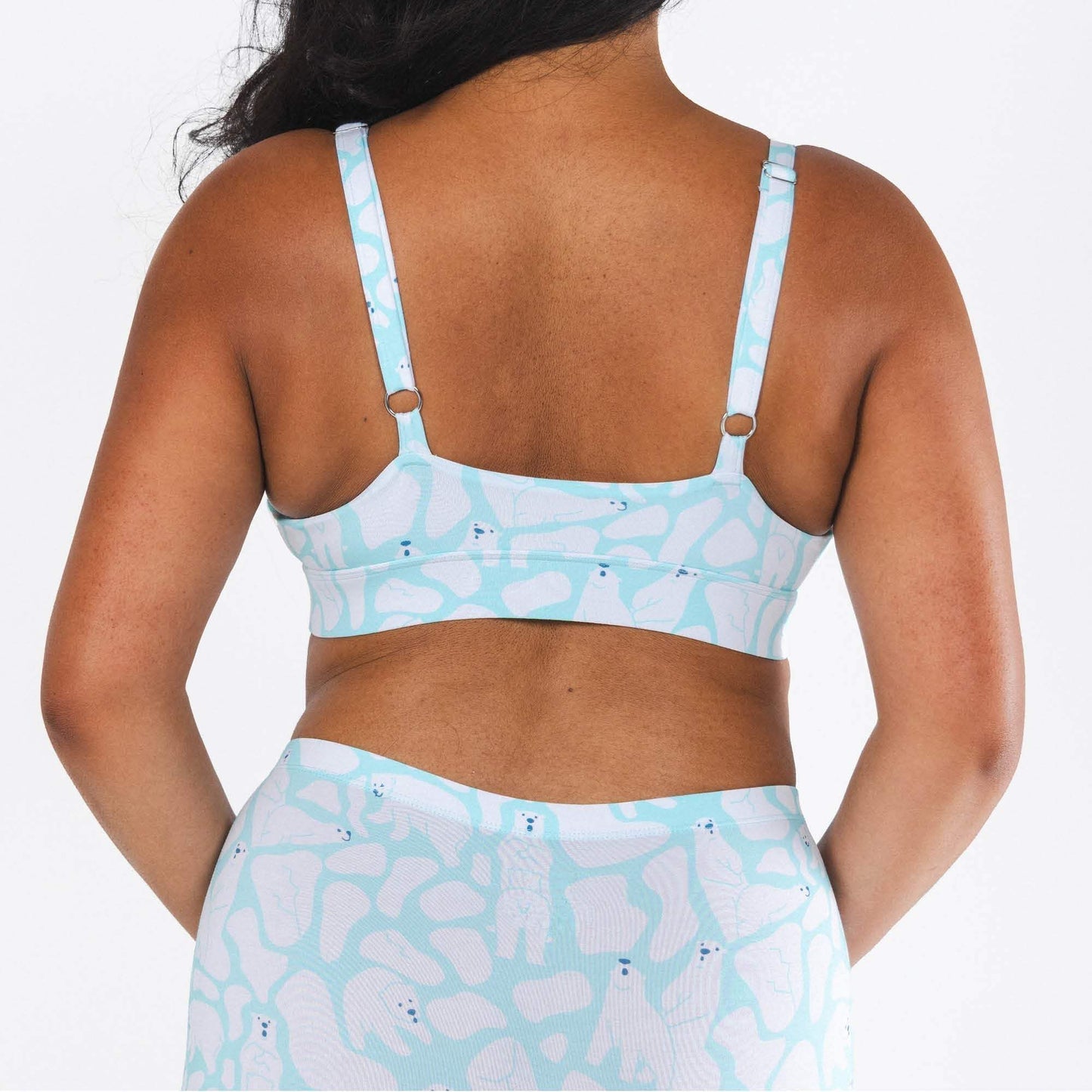The Polar Polka | Polar Bear Scene Boob Hammock™ Plunge Bralette - Shinesty - Flyclothing LLC