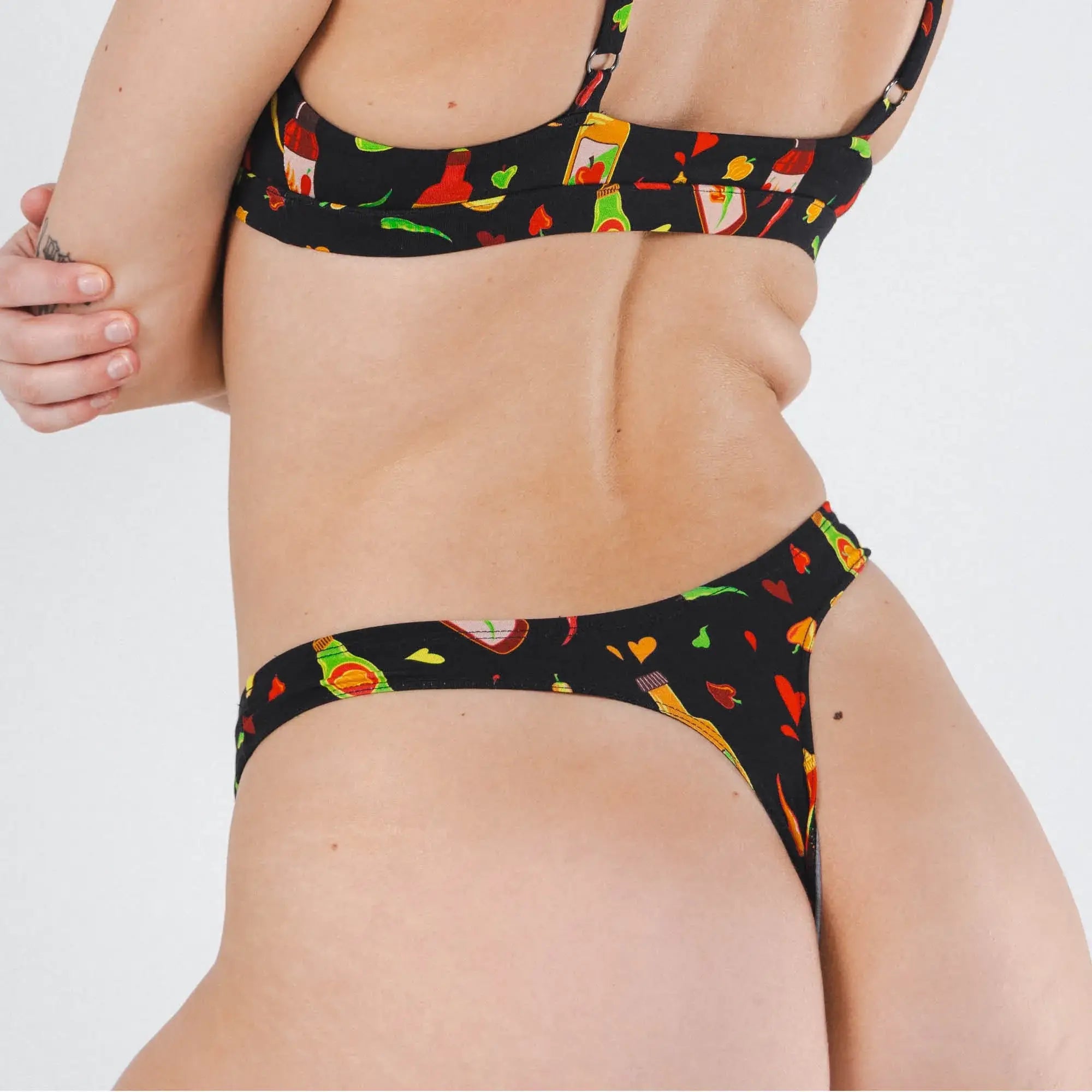 The Gotcha Sriracha | Hot Sauce MicroModal Thong - Shinesty - Flyclothing LLC