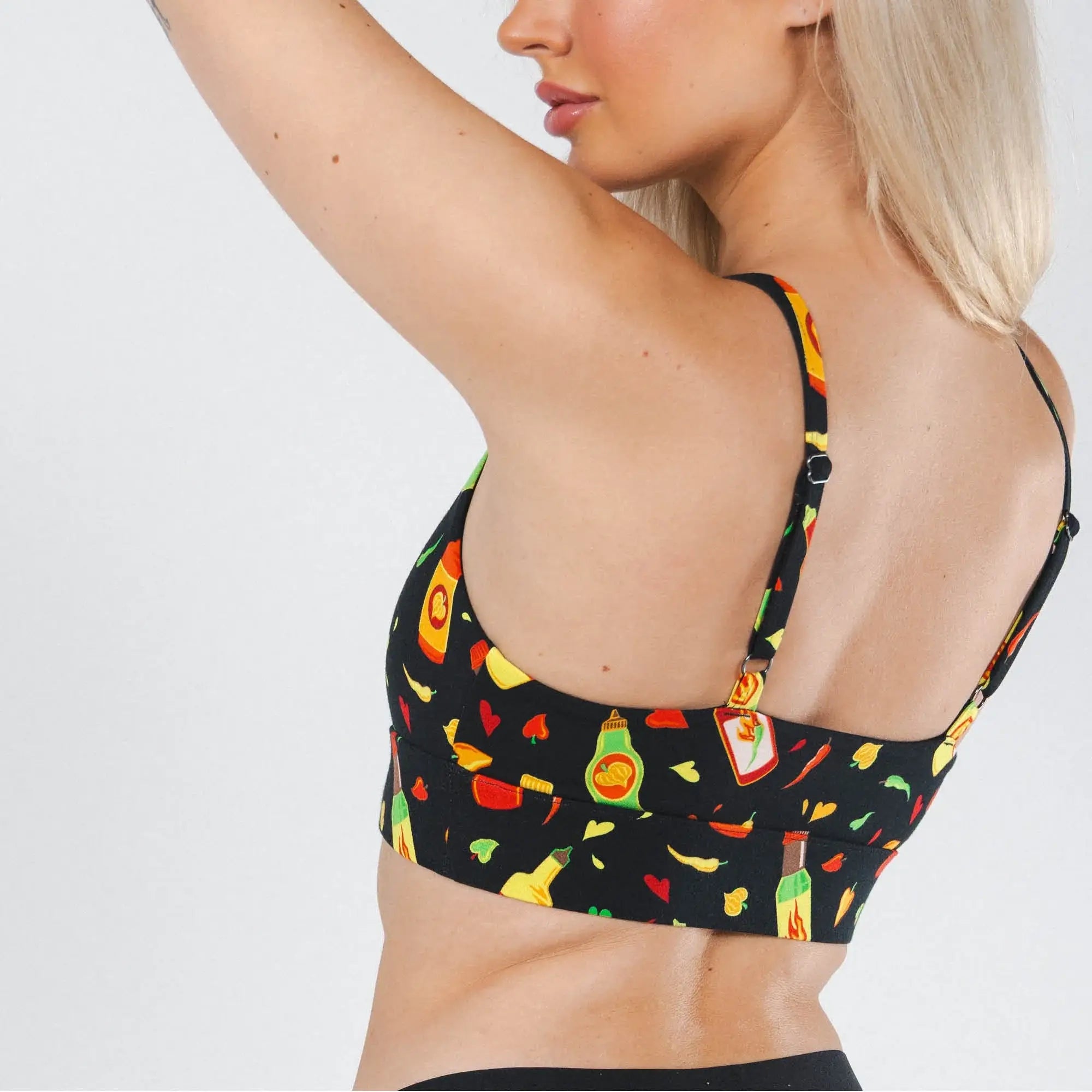 The Gotcha Sriracha | Hot Sauce Boob Hammock™ Scoop Bralette - Shinesty - Flyclothing LLC