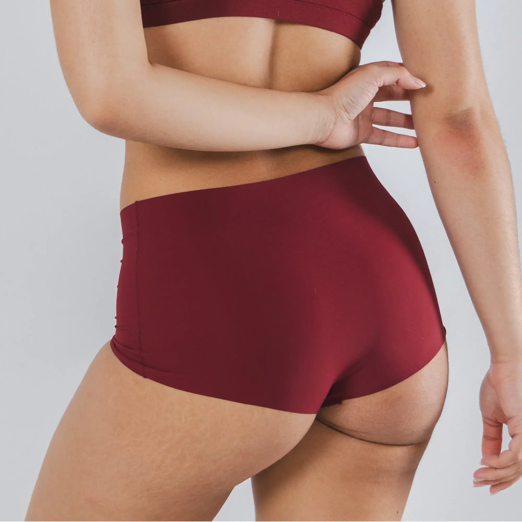 The Sommelier | Burgundy Women’s Seamless Boyshort - Shinesty - Flyclothing LLC