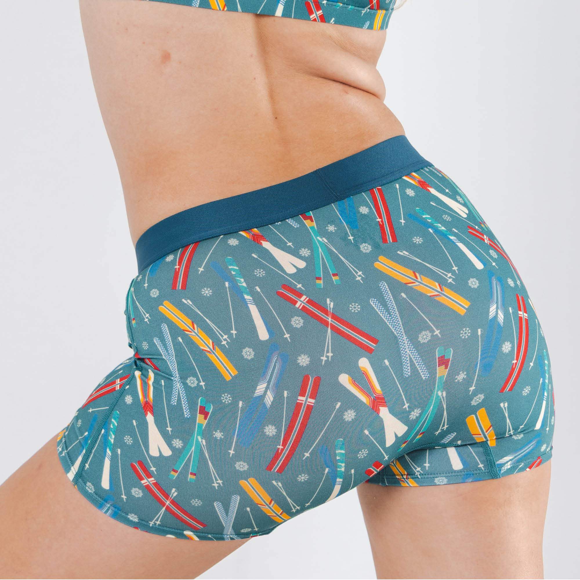 The Ski In Ski Out | Retro Ski Women’s Boxers - Shinesty - Flyclothing LLC