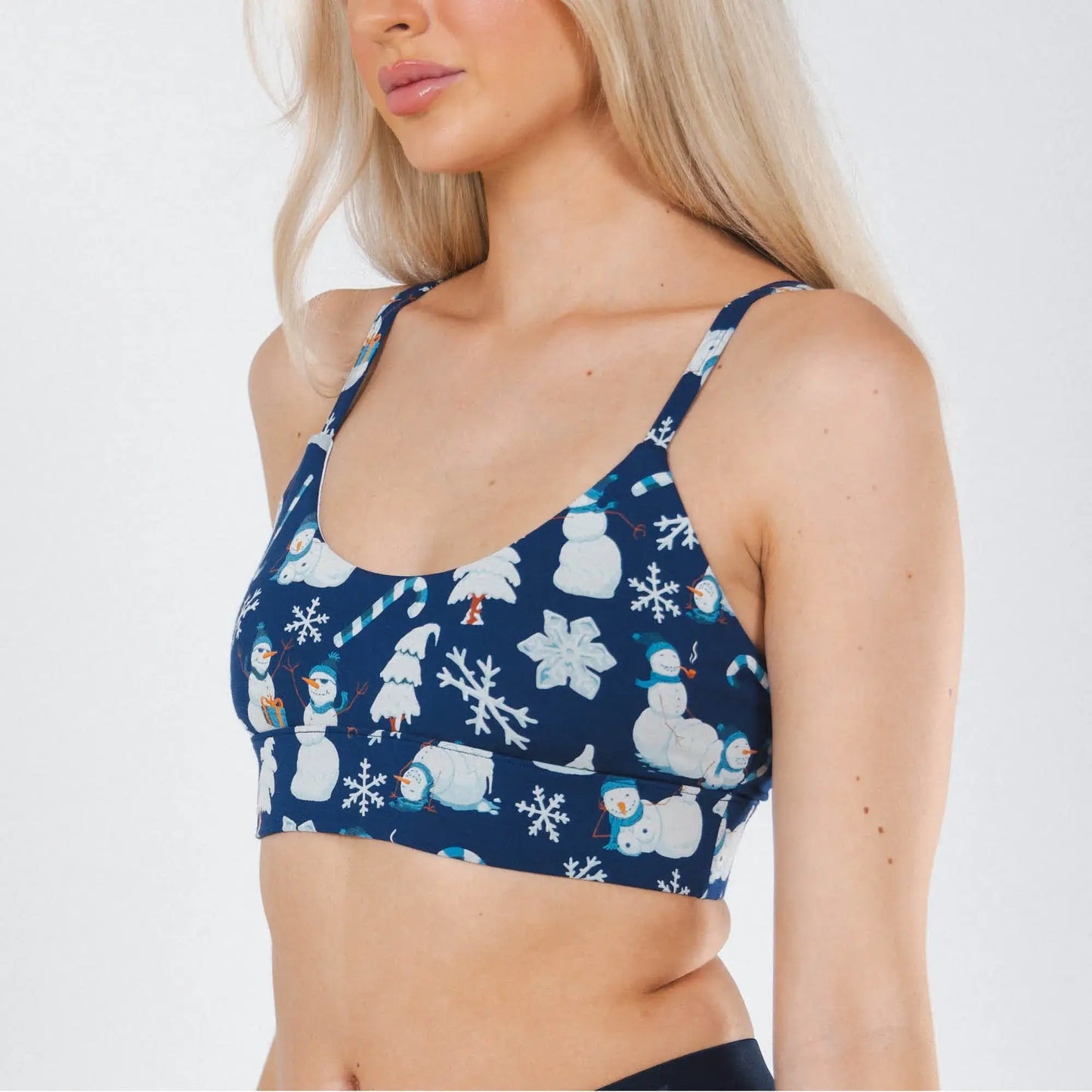 The Big Blizzard | Naughty Snowmen Boob Hammock™ Scoop Bralette - Shinesty - Flyclothing LLC
