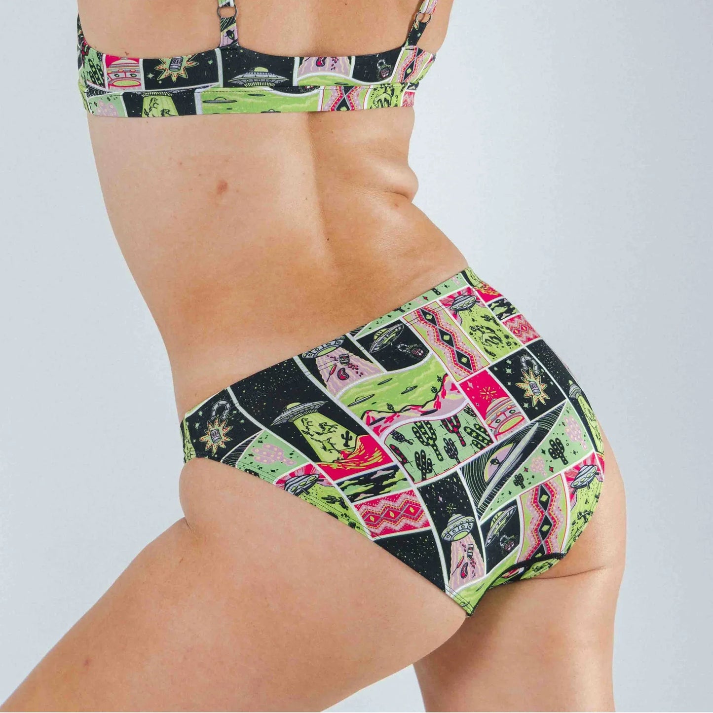 The Area 51 | Retro-Futuristic Alien Modal Bikini Underwear - Shinesty - Flyclothing LLC