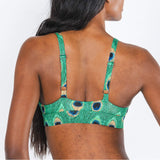 The Fancy Feather | Peacock Boob Hammock™ Plunge Bralette - Shinesty - Flyclothing LLC