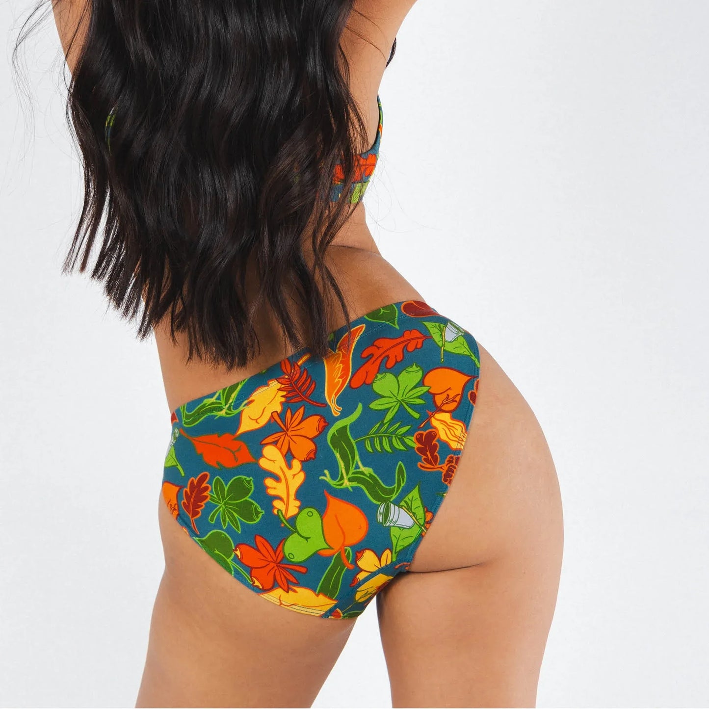 The Leaf Peeps | Naughty Leaves Modal Bikini Underwear - Shinesty - Flyclothing LLC