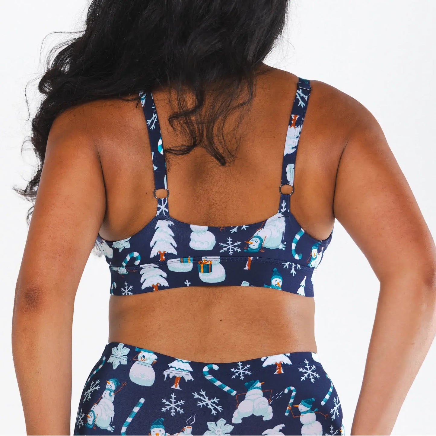 The Big Blizzard | Naughty Snowmen Boob Hammock™ Plunge Bralette - Shinesty - Flyclothing LLC